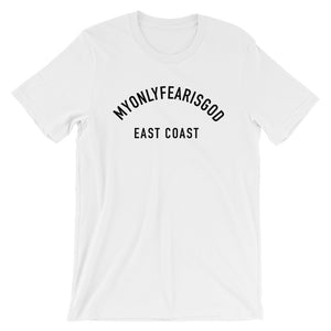 MyOnlyFearisGOD East Coast Unisex T-Shirt