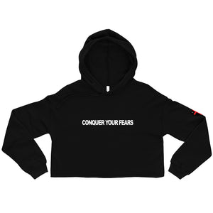 Conquer Your Fears - Women's Crop Hoodie